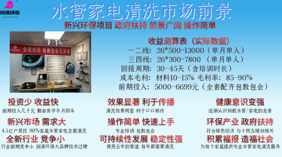 自来水管道清洗市场怎么样？想做自来水管道清洗项目怎样避免受骗